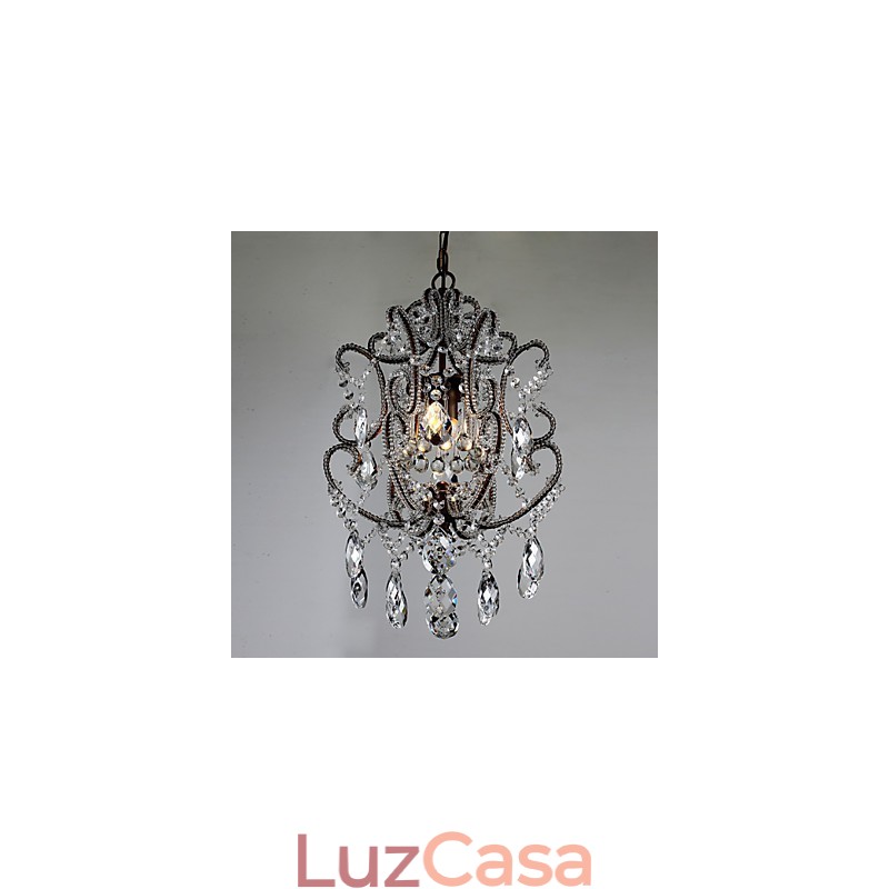 Lustre moderno design vintage lustre loft luminária de cristal lustre luminária suspensa