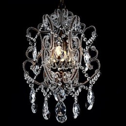 Lustre moderno design vintage lustre loft luminária de cristal lustre luminária suspensa