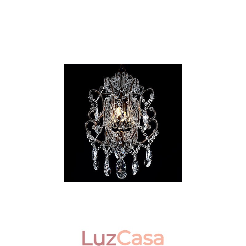 Lustre moderno design vintage lustre loft luminária de cristal lustre luminária suspensa