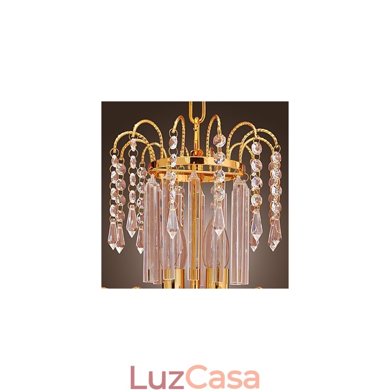 Lustre de Cristal de Luxo com 7 Luzes