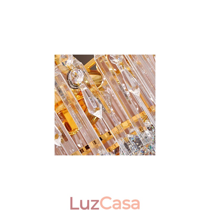 Lustre de Cristal de Luxo com 7 Luzes