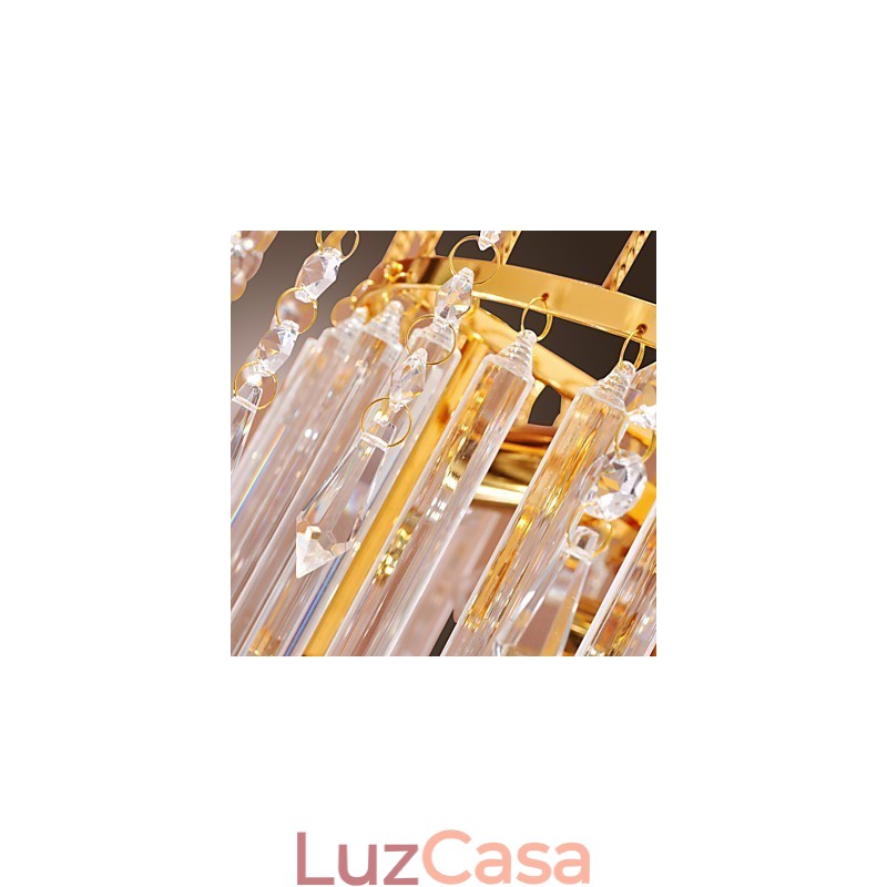 Lustre de Cristal de Luxo com 7 Luzes