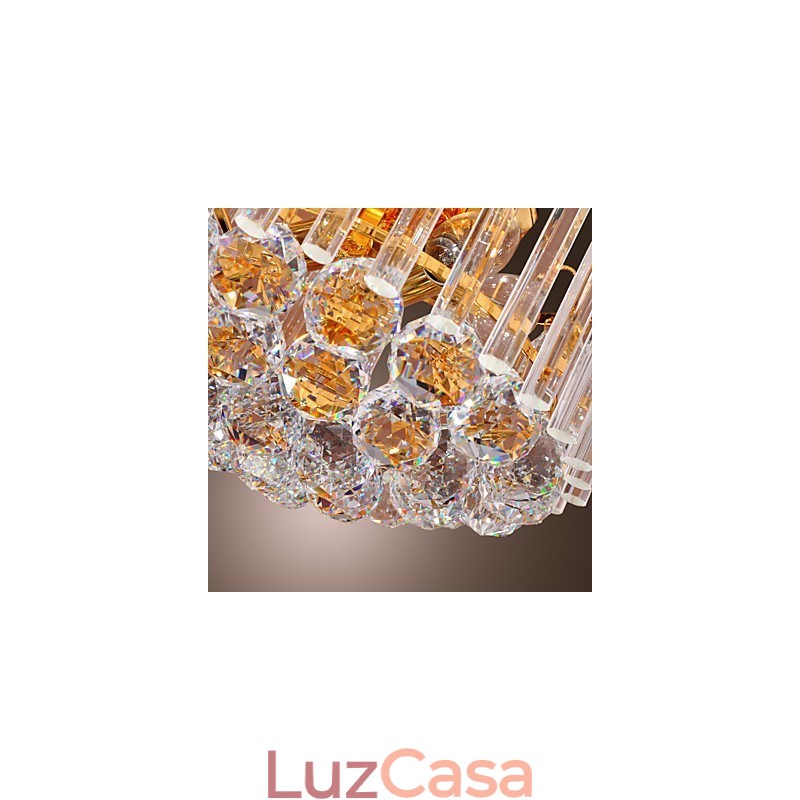 Lustre de Cristal de Luxo com 7 Luzes
