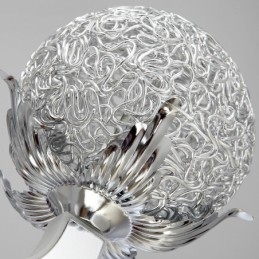 Lustre moderno contemporâneo regulável de aço com 6 luzes e sombra de liga de alumínio