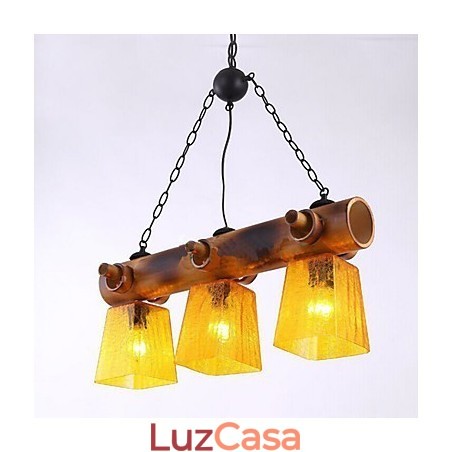 Lustre de bambu europeu, mediterrâneo e americano Lustre de bambu europeu, mediterrâneo e americano