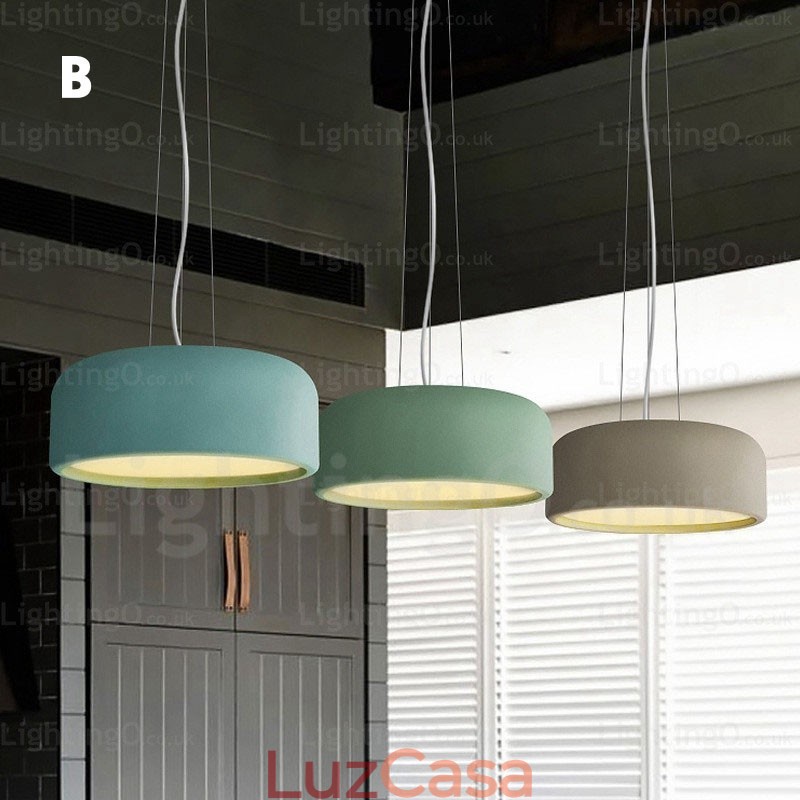 1 Luzes de teto nórdicas com cúpula de acrílico