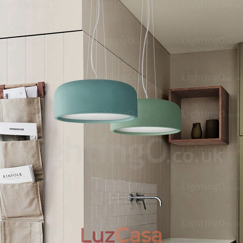 1 Luzes de teto nórdicas com cúpula de acrílico