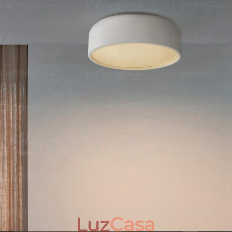 1 Luzes de teto nórdicas com cúpula de acrílico