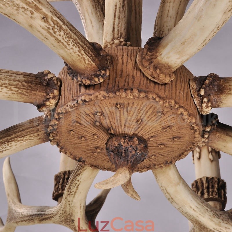 Lustre moderno contemporâneo nórdico rústico de 8 luzes