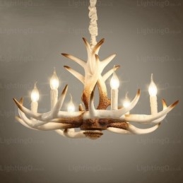 Lustre retrô vintage de 6 luzes