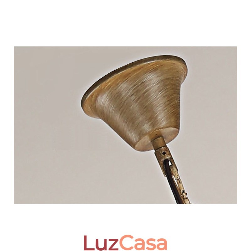 Lustre retrô vintage de 6 luzes