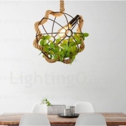1 Luz Country Rústico Vintage Retro Pendente Luz
