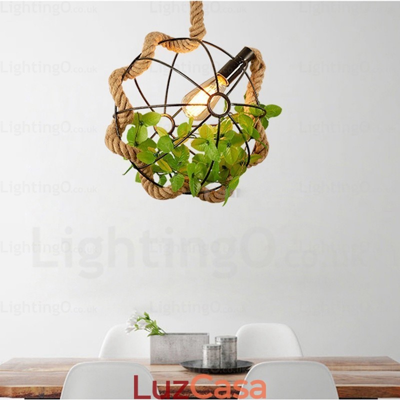 1 Luz Country Rústico Vintage Retro Pendente Luz