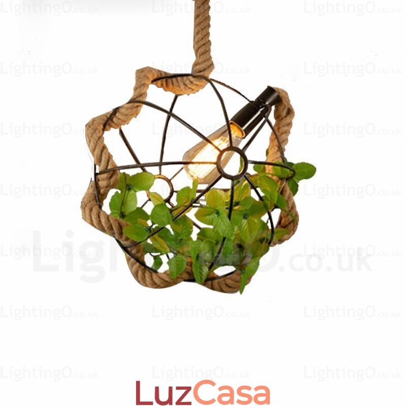 1 Luz Country Rústico Vintage Retro Pendente Luz