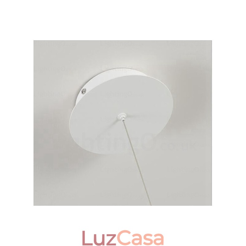 1 luz moderna contemporânea pendente com sombra de acrílico
