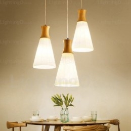 1 luz moderna contemporânea nórdica pendente luz com cúpula de vidro