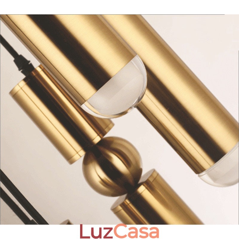 1 luz moderna contemporânea pendente com sombra de acrílico