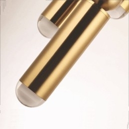 1 luz moderna contemporânea pendente com sombra de acrílico