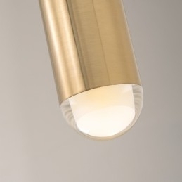 1 luz moderna contemporânea pendente com sombra de acrílico