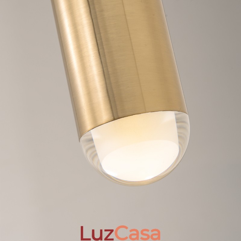 1 luz moderna contemporânea pendente com sombra de acrílico