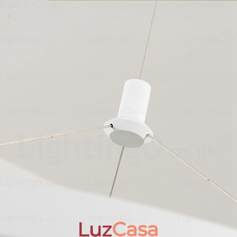 Luminária pendente moderna contemporânea de 2 luzes com cúpula de acrílico