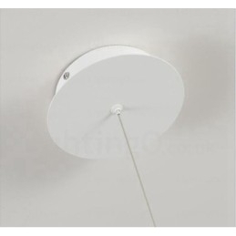 Luminária pendente moderna contemporânea de 2 luzes com cúpula de acrílico