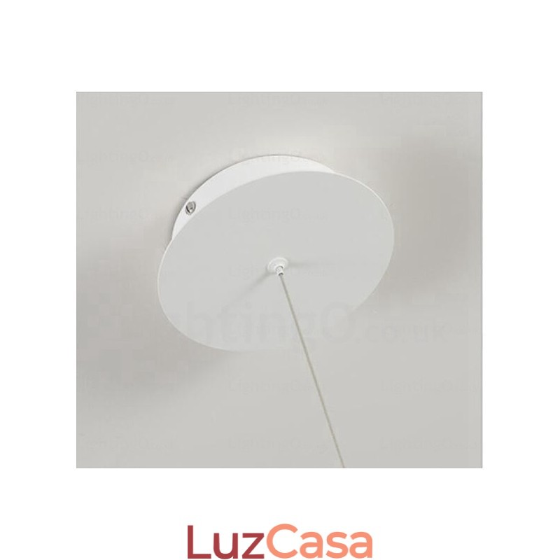 Luminária pendente moderna contemporânea de 2 luzes com cúpula de acrílico