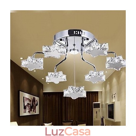 Montagem embutida 7 luzes moderno galvanizado inoxidável Montagem embutida 7 luzes moderno galvanizado inoxidável