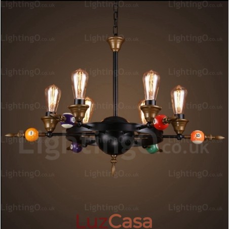 4 Luzes Country Rústico Vintage Retro Pendente Luz 4 Luzes Country Rústico Vintage Retro Pendente Luz