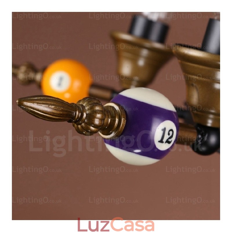 4 Luzes Country Rústico Vintage Retro Pendente Luz