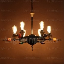 4 Luzes Country Rústico Vintage Retro Pendente Luz