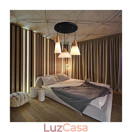 Lustre Mini Estilo Moderno Contemporâneo Metal 3 Luzes Pendentes Lustre Mini Estilo Moderno Contemporâneo Metal 3 Luzes Pendentes