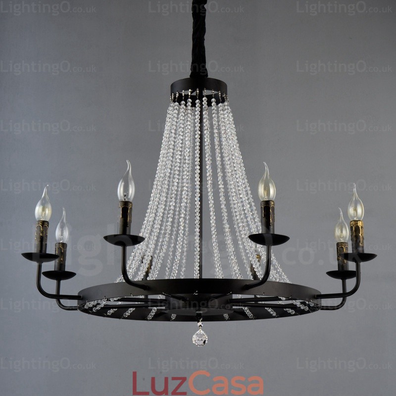 Luminária pendente nórdica de 8 luzes