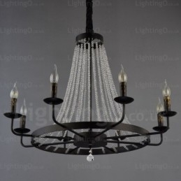 Luminária pendente nórdica de 8 luzes