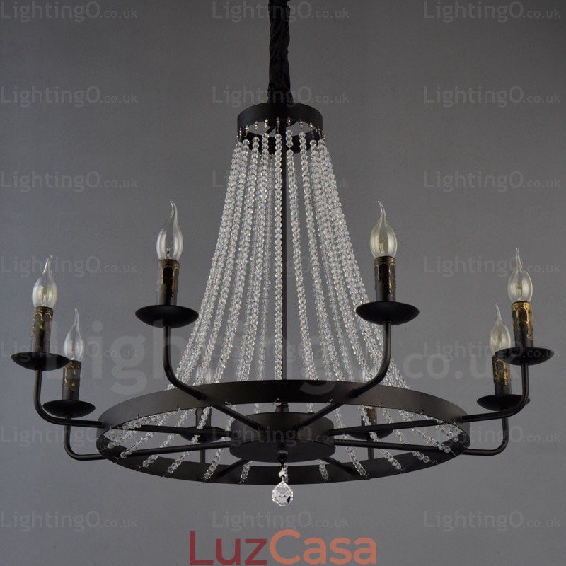 Luminária pendente nórdica de 8 luzes