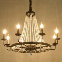 Luminária pendente nórdica de 8 luzes