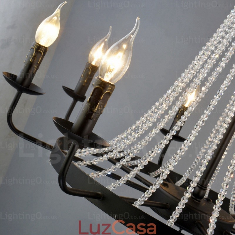 Luminária pendente nórdica de 8 luzes
