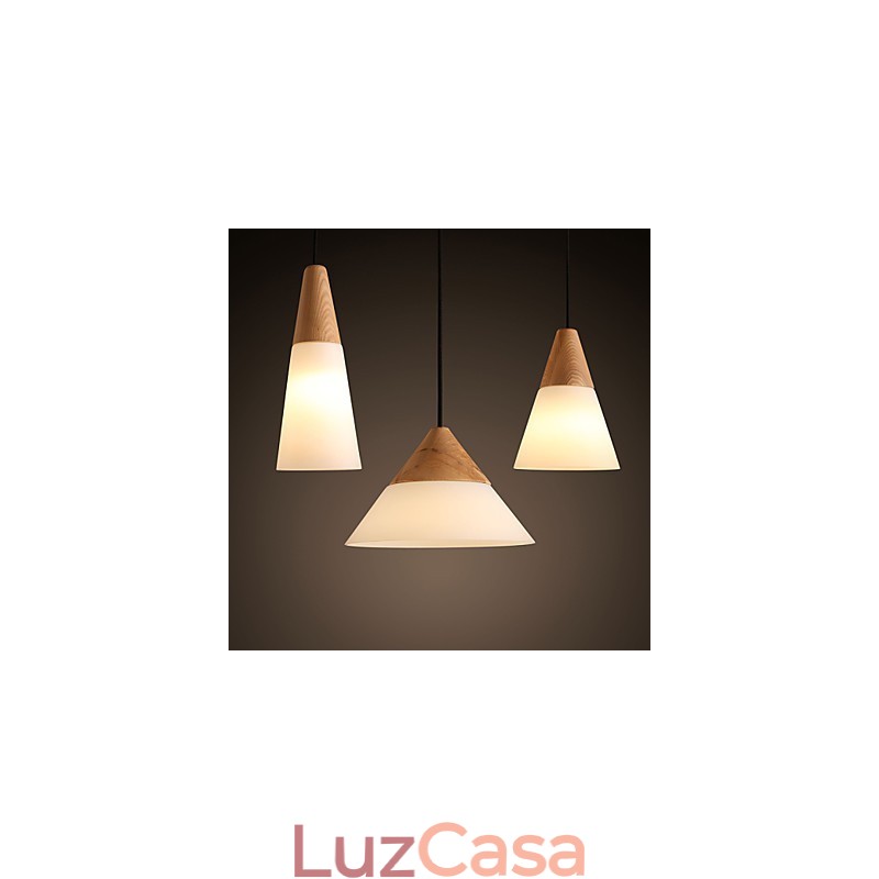 Lustre Mini Estilo Moderno Contemporâneo Metal 3 Luzes Pendentes