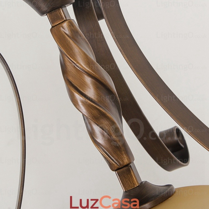 1 luz pendente rústica country com cúpula de vidro