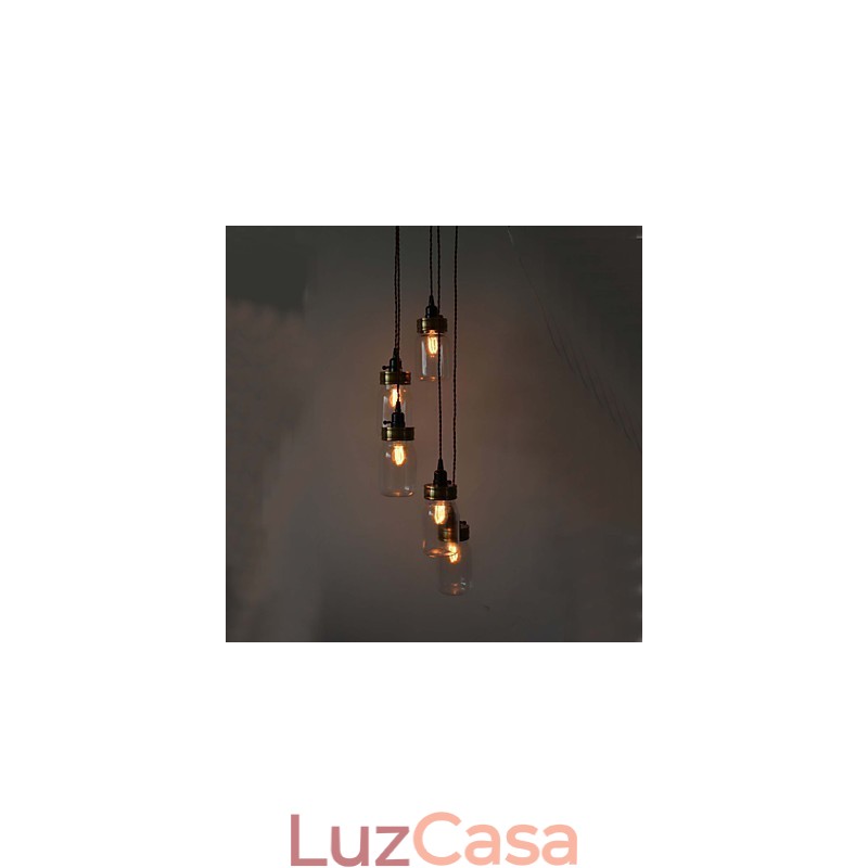 O estilo country norte-americano do lustre de garrafa de arte americana