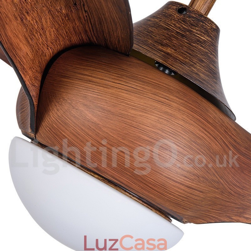 Ventilador de teto rústico Lodge Country de 52"