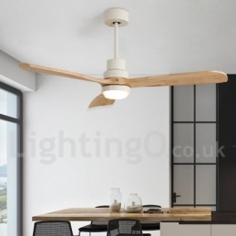 Ventilador de teto nórdico moderno contemporâneo de 36" 42" 52"