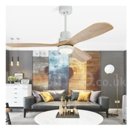 Ventilador de teto nórdico moderno contemporâneo de 36" 42" 52"