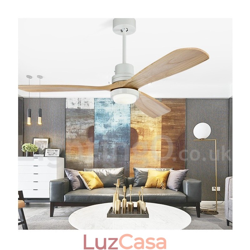 Ventilador de teto nórdico moderno contemporâneo de 36" 42" 52"