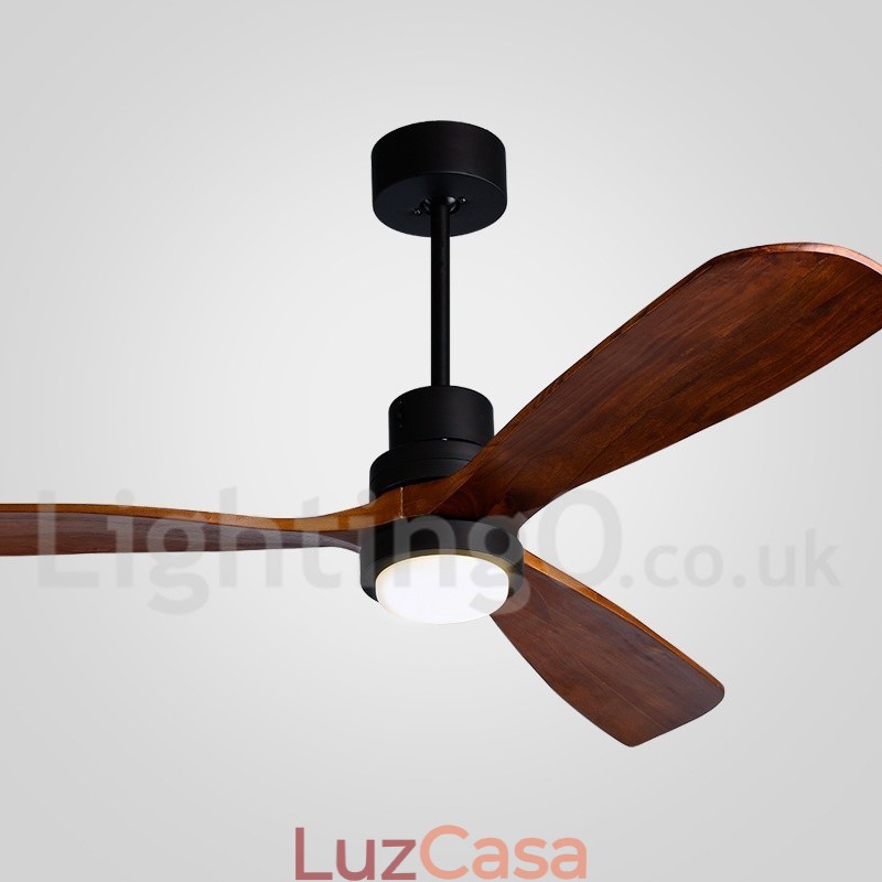 Ventilador de teto nórdico moderno contemporâneo de 36" 42" 52"