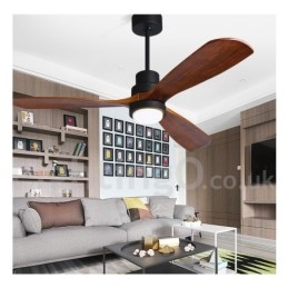 Ventilador de teto nórdico moderno contemporâneo de 36" 42" 52"