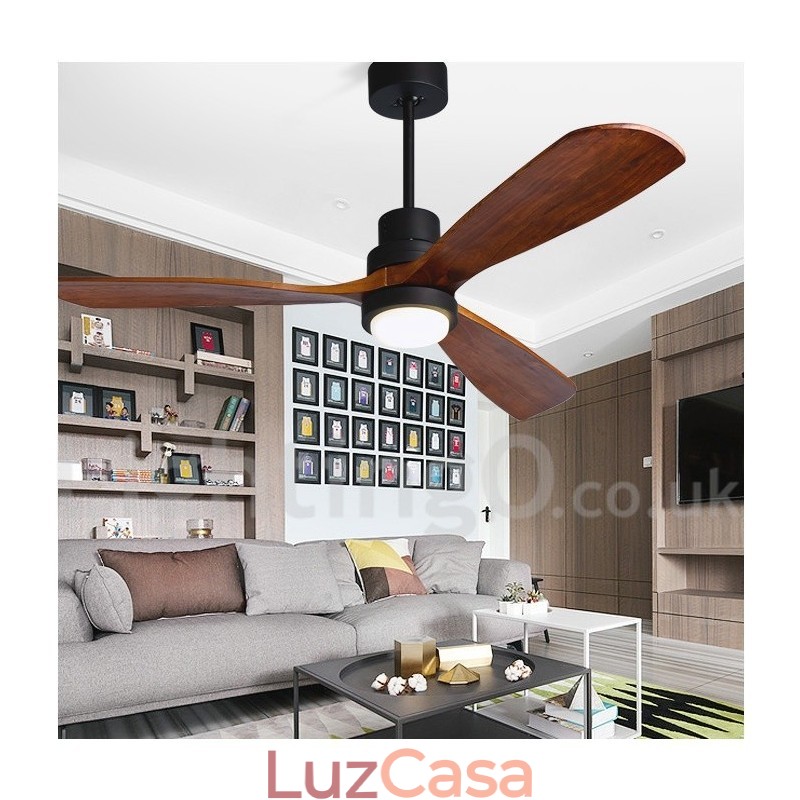 Ventilador de teto nórdico moderno contemporâneo de 36" 42" 52"