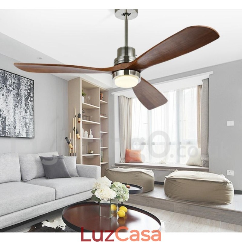 Ventilador de teto nórdico moderno contemporâneo de 36" 42" 52"