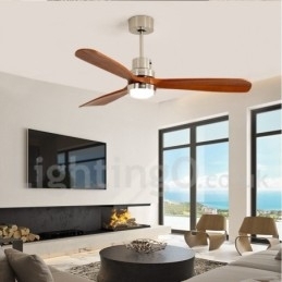 Ventilador de teto nórdico moderno contemporâneo de 36" 42" 52"