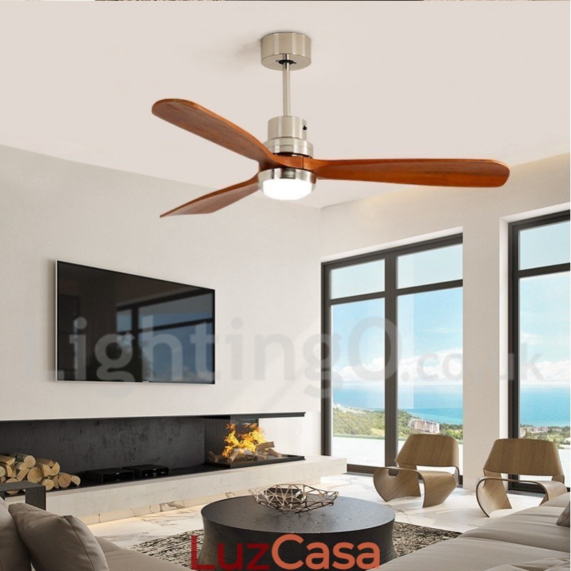 Ventilador de teto nórdico moderno contemporâneo de 36" 42" 52"